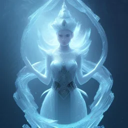 ice kingdom digital painting,a crystal - clear ice, majestic, ice fractal, Fantasy, Illustration,Character Design, magician, 16k