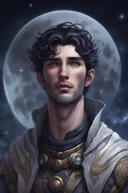 Kel Apeiron, male, Lunar Fantasy, 27 years old, looking for purpose, cosmos, stars