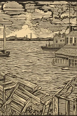 Woodcut, punta del este