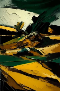 Landscape in the style of frank auerbach