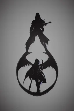 Extremely simple logo representing the shadow of the grim reaper