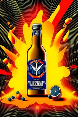 brand campaign for a new drink with orange and chili flavour with a american military airstrike style