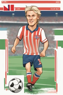 Erling Braut Holland Norwegian soccer player Carton 2d