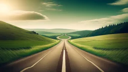 An image representing the journey of self-development and personal growth, depicting a long road stretching forward, symbolizing the sustainable path towards achieving personal goals and enhancing individual capabilities. The image conveys self-improvement and the pursuit of continuous enhancement through the fundamental steps presented in the article.