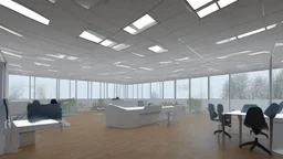 Certainly, here is a more detailed description of the ideal image for the article about "Successful Recruitment Strategies in the Business World" in English: The image features a well-lit, modern office space with large windows that provide ample natural light. The room is filled with a diverse group of employees who are engaged in various activities that reflect a dynamic work environment. In the foreground, a conference table is visible, where a team of professionals is gathered for a recruit