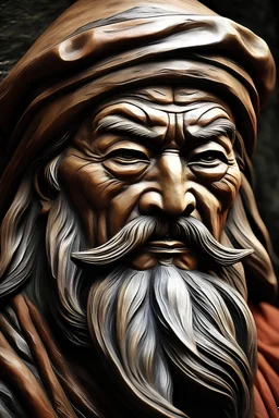 Present me with an image of a wise man exuding wisdom from his face. The picture should be captivating and attention-grabbing, making anyone who enters it interested.
