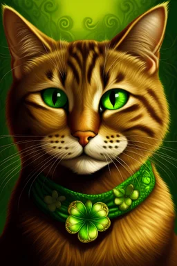 Saint Patrick Brown cat pfp