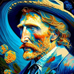 Vincent van Gogh. Style by Catherine Abel and Vincent van Gogh. Modifiers: 4k very attractive high detail Van Gogh acrylic art catherine abel graphic lines