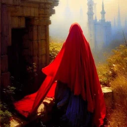 portrait 'beautiful booty Gigantic Breats mature Red Riding Hood',painting by gaston bussiere, greg rutkowski, yoji shinkawa, yoshitaka amano, tsutomu nihei, donato giancola, tim hildebrandt, oil on canvas, cinematic composition, extreme detail,fit full head inside picture,32k