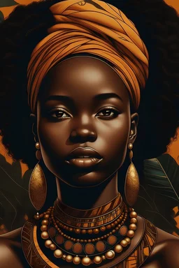 create an image of an African woman Black Girl Magic