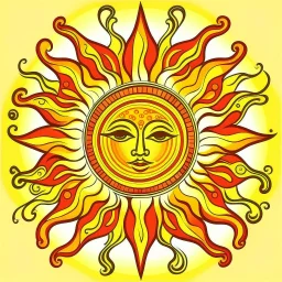 stylized sun