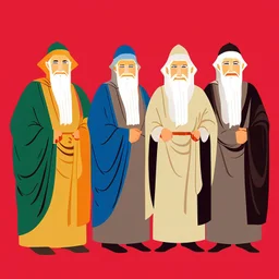 Ilustración de los tres Reyes Magos al estilo de Joe Sacco