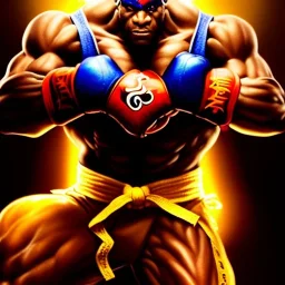 Ultra detailed fullbody Portrait in oil on canvas of Street Fighter- Balrog,extremely detailed digital painting,ultrarealistic skin,intense stare, extremely detailed face, crystal clear eyes, mystical colors ,perfectly centered image, perfect composition, rim light, beautiful lighting,masterpiece ,8k, stunning scene, raytracing, anatomically correct, in the style of Simon Bisley and Ohrai Noriyoshi and robert e howard and Steve Jung and frank frazetta.