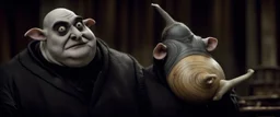uncle fester snail cow in the adams family, saying "I know something about you."