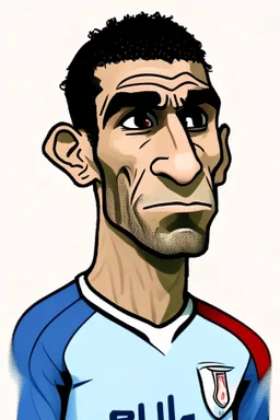 Anthony Modest French soccer player cartoon 2d