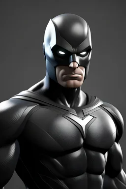 Light black super hero without mask
