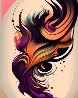 abstract design for hair products