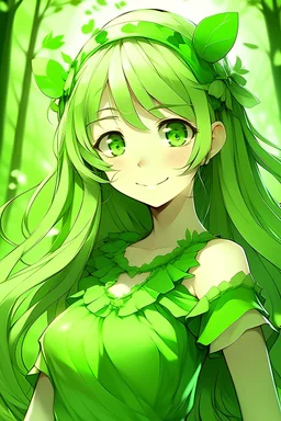 make her skin green
