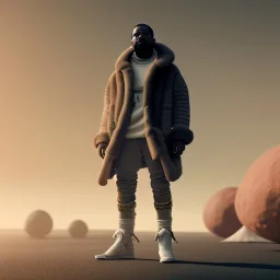 Full body, 3d render, Kanye west, 1800's men style, 1800's men hair style, 1800's men clothes style, hyper realistic, octane render, unreal engine 5, 8k, palace background, uhd