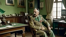 An Andalusian military commander in 1945 thinking in his room