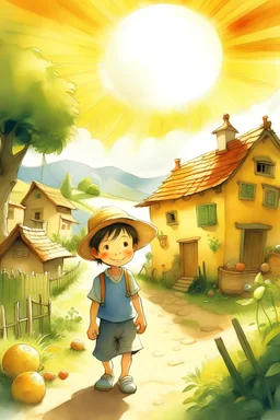 One sunny day, a curious little boy named Noah moved to the village with his family.