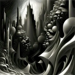 Kay Sage. Fractal art.