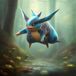 Mystery pokemon,Ambiance dramatique, hyperrealisme, 8k, high quality, lot of details, portrait,