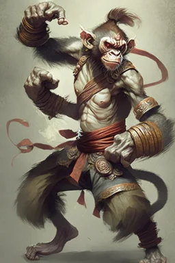 three-armed monkey fighter