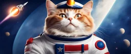 rocket ship cat captain