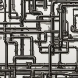 beautiful, simple and detailed industrial pipe