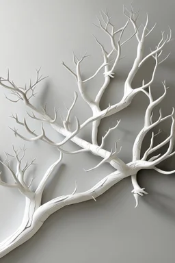 white branch art