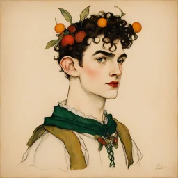 [high res photography by Egon Schiele] Puck, or Robin Goodfellow, is a character in William Shakespeare's play A Midsummer Night's Dream. Based on the Puck of English mythology and the púca of Celtic mythology, Puck is a mischievous fairy, sprite, or jester.