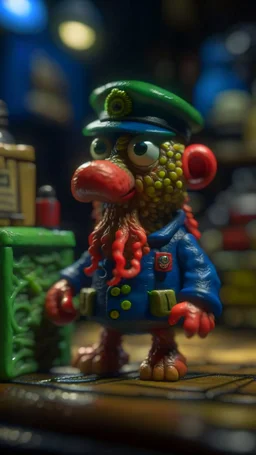 Cthulhu postman pat, shot on Hasselblad h6d-400c, zeiss prime lens, bokeh like f/0.8, tilt-shift lens 8k, high detail, smooth render, down-light, unreal engine, prize winning