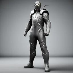 Cosmos super hero, gray costume,4k image, full body man