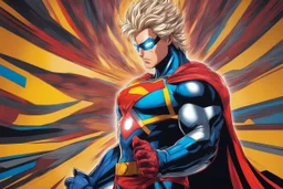 SuperHero in 8k 80s anime drawing, mayonnaise model, intricate details, highly detailed, high details, detailed portrait, masterpiece,ultra detailed, ultra quality