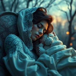 A hyper-realistic,sleeping beauty, Photo Real, HOF, full size, practicality,manufacturability,performance, (((realism, realistic, realphoto, photography, portrait, realistic, elegant, charming, apocalyptic environment, professional photographer, captured with professional DSLR camera, trending on Artstation, 64k, ultra detailed, ultra accurate detailed, bokeh lighting, surrealism, Thomas Kinkade backgroun
