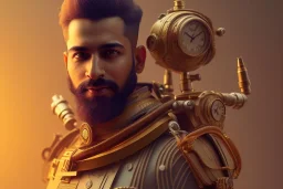 portrait of Atul Bhardwaj bald, steampunk, lego, unreal 5, octane render, cinema4d, dynamic lighting, dramatic lighting, 4k, redshift render, highly detailed, hyper realistic