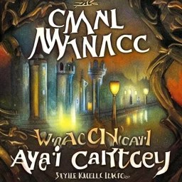 A magical canal city of wizards, witches and warlocks with a castle Mai Kemble style