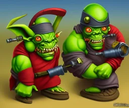 headgear, head braces, clamp tool, goblin cartoon dmitry burmak