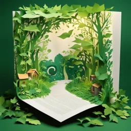 a magical pop-up book, its pages filled with wonders untold. And within its enchanted confines, the timeless tale of Jack and the Beanstalk unfolds. But hold on tight, for this rendition will take you to new heights, quite literally. As you open the book, the paper springs to life, forming lush green lianas that stretch towards the sky. Jack, our daring protagonist, finds himself pulled into the pages, ascending higher and higher, clinging to the sturdy vines. The world around him transforms, be