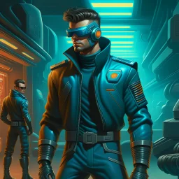 cyberpunk retro futuristic rebel