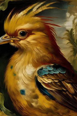 Portrait of a bird by rubens