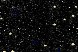 Dark galaxy comic style stars