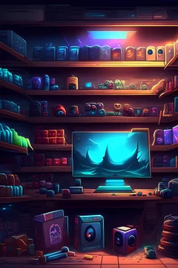 background for store gaming products