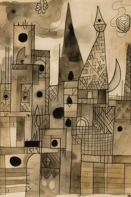 stuck in mediocrity, Paul Klee; ink wash