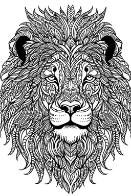 coloring lion