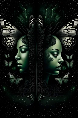 Metamorphosis. Metaphors, dark matter, illusions. Illustrate.