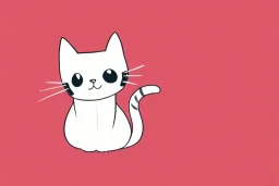 cute cat illustration isolated