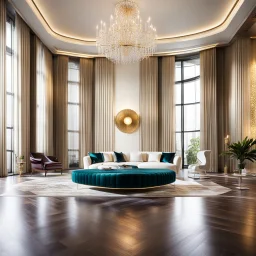 luxury room with luxury furniture ,wide floor for dancing