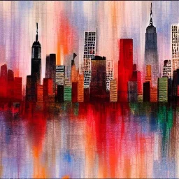 new york abstract skyline